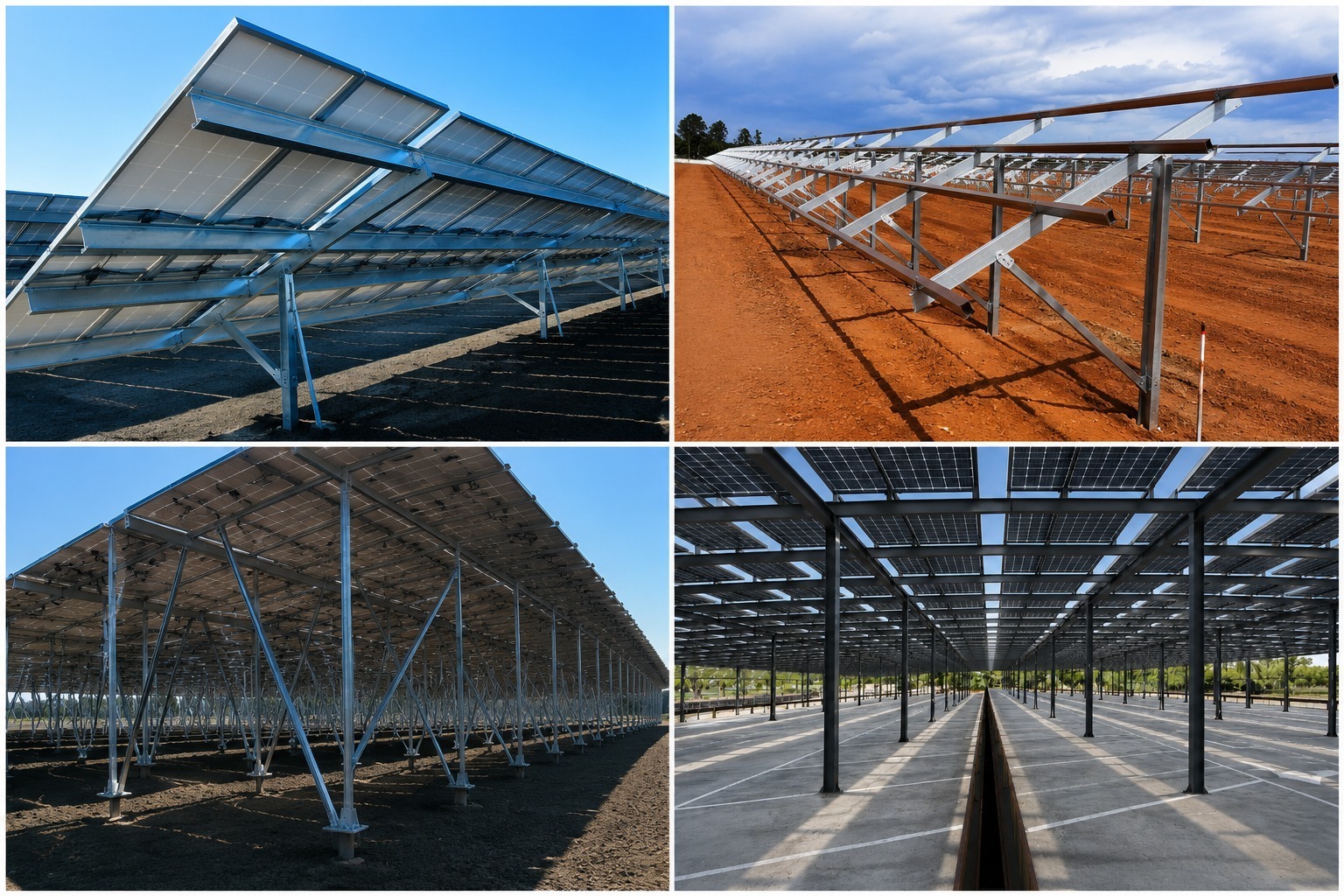 Indmark solar mounting structures